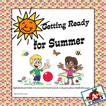 Getting Ready For Summer By A Plus Kids Teachers Pay Teachers