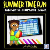 Getting Ready for Summer! Interactive Trivia Jeopardy Game