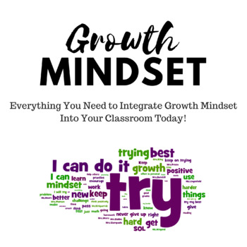 Preview of Getting Started:  Growth Mindset, Everything You Need (Teacher Resources)