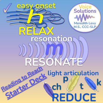 Preview of Getting Started!!-Resonate/Relax (easy onset)/Reduce (light artic)-voice therapy