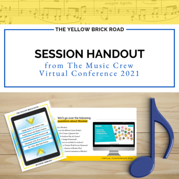 Preview of Getting Started with Blooket Handout - Professional Development Handout - Music