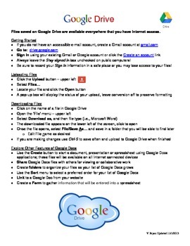 Preview of Getting Started with Google Drive