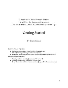 Preview of Getting Started with Literature Circles