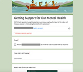Getting Support for Our Mental Health Activity