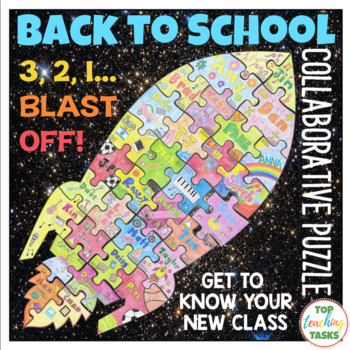 Preview of Getting To Know You Activities Collaborative Puzzle | Back to School Activities