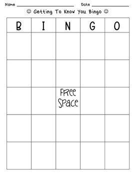 Getting To Know You BINGO by Count On Me | Teachers Pay Teachers