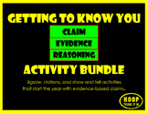Getting To Know You C-E-R Activity Bundle