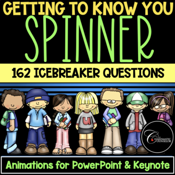 Preview of Getting To Know You / Digital PowerPoint Spinner / Icebreaker Questions
