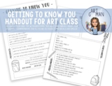 Getting To Know You Handout (Art)
