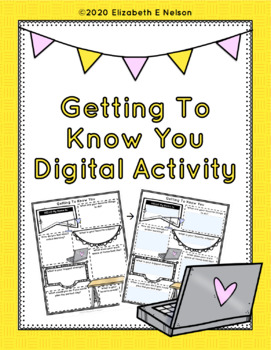 Preview of Getting To Know You: Online Learning Digital Activity