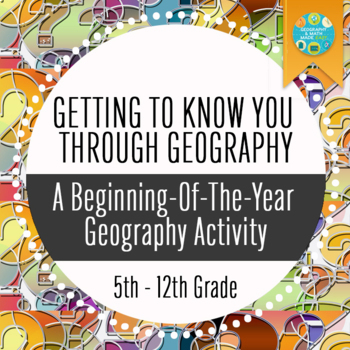 Preview of Getting To Know You Through Geography: A Beginning of The Year Carousel Activity