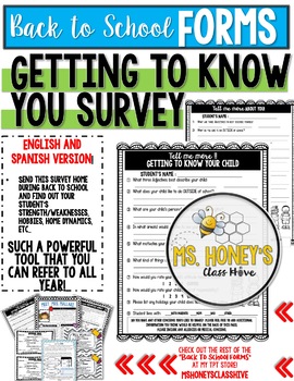 Preview of Getting To Know Your Child (Survey)