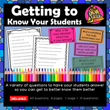 Preview of Getting To Know Your Students