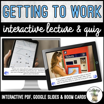 Preview of Unit 8 Getting To Work - Digital Interactive Lecture