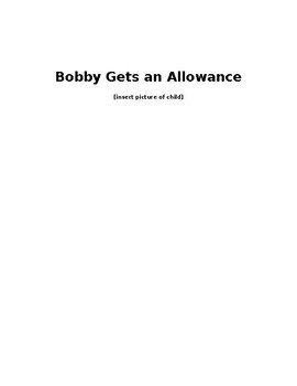 Preview of Getting an Allowance Social Story (boy)