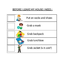 Ready For School Checklist Worksheets Teaching Resources Tpt