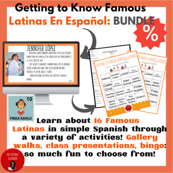 Preview of Getting to Know Famous Latinas: BUNDLE