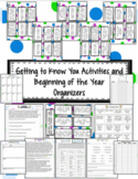 Getting to Know You Activities and Beginning of the Year O