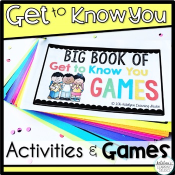 Preview of Getting to Know You Activities and Games for Beginning of Year or Back to School