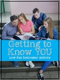 Getting to Know You Activity {Back to School}