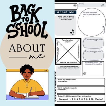 Preview of Getting to Know You | All About Me | Worksheet