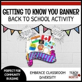Getting to Know You Banner | Back to School Activity, Firs