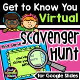 Getting to Know You Digital Scavenger Hunt | Back to School 