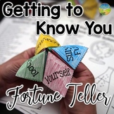 Getting to Know You Fortune Teller | Back to School Activity