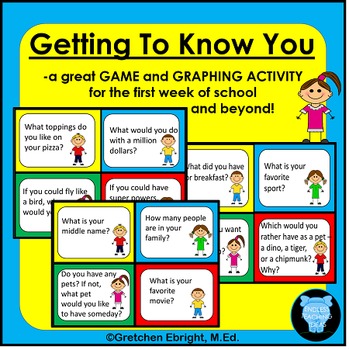 Preview of Getting to Know You Game and Graphing Activity
