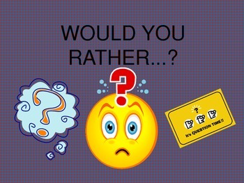 Preview of Getting to Know You Icebreaker "Would You Rather"  Powerpoint Activity