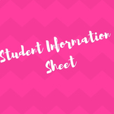 Getting to Know You - New Student Info