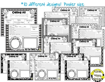Getting to Know You Poster Set Bundle ~ 3rd Grade by Planet Happy Smiles
