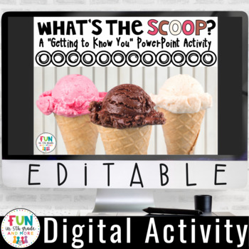Preview of Getting to Know You Activity: (EDITABLE} | Digital Learning | Distance Learning