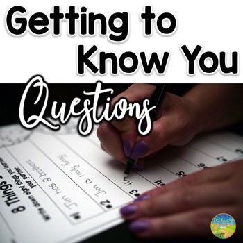 Preview of Getting to Know You Parter Interview Questions | Back to School Free Activity