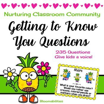 Preview of 230 Getting to Know You Questions (Digital/Back to School)