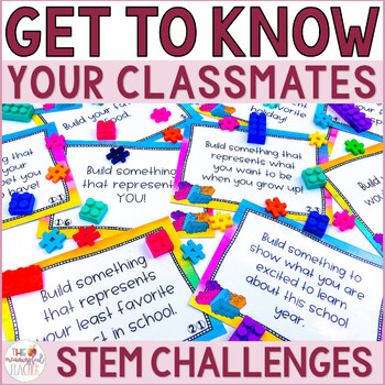Preview of Getting to Know You STEM Challenges for Back to School