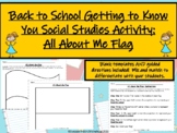 Getting to Know You Social Studies Activity: All About Me Flag