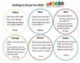Getting to Know You With M and M's