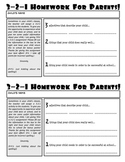 Getting to Know Your Child 3-2-1 Activity