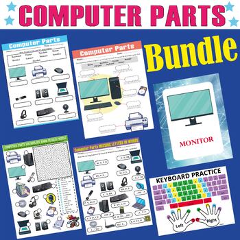 Preview of Getting to Know Your Computer.Printable Flashcards & Worksheets.Back to School