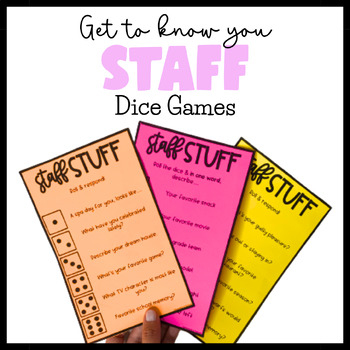 Preview of Getting to Know Your Staff Team Building Activities | Teacher Appreciation