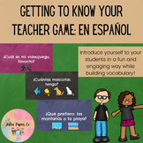 Getting to Know Your Teacher Game: Spanish Version (Great 