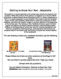 Getting to Know Your Textbook (Scavenger Hunt)- Adaptable