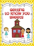 Getting to Know you sheets