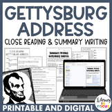 Gettysburg Address Activities | Civil War | Print & Digita
