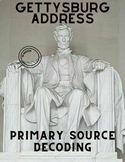 Gettysburg Address:  Decode a Primary Source (No Prep) 
