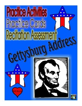 Preview of Gettysburg Address Memory Activities