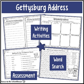 Gettysburg Address Activities by Kraus in the Schoolhouse | TpT