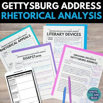 Preview of Gettysburg Address Rhetorical Analysis Essay - Abraham Lincoln Speech Analysis