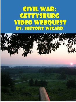 Preview of Civil War: Gettysburg Civil War Video Webquest